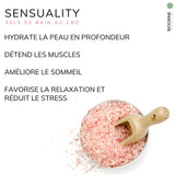 "SENSUALITY" - Sels de bain CBD | Rose | 150mg CBD 300g