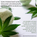 "SENSUALITY" - Bombes de bain CBD | Citronnelle | 150mg CBD 150g