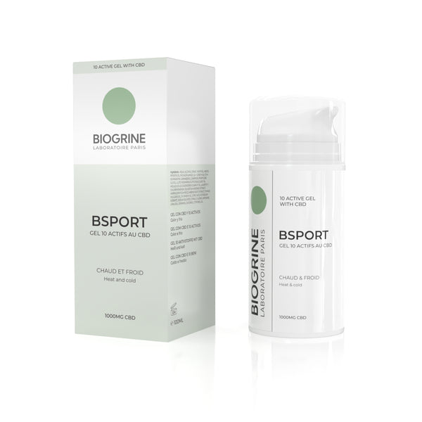 „BSPORT“ – 10 aktive heiße/kalte CBD-Gele | 1000 mg CBD 100 ml