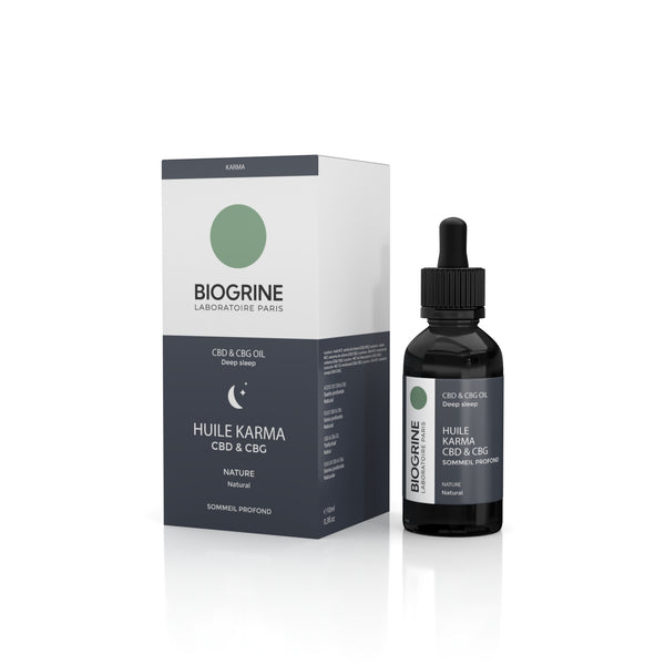 „KARMA“ CBD + CBG-Öl | Tiefschlaf und Schmerzen | Bio-Premiumöl | Natur 10 ml Vegan