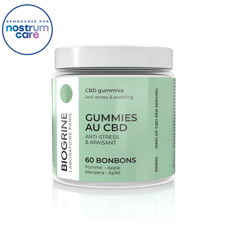 Apple CBD Gummies - Anti-Stress & Soothing | 600mg CBD 60 gummies Vegan