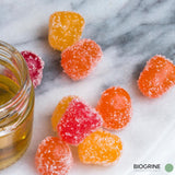 Himbeer-CBD-Gummis – Antistress &amp; beruhigend | 600 mg CBD 60 vegane Gummibärchen