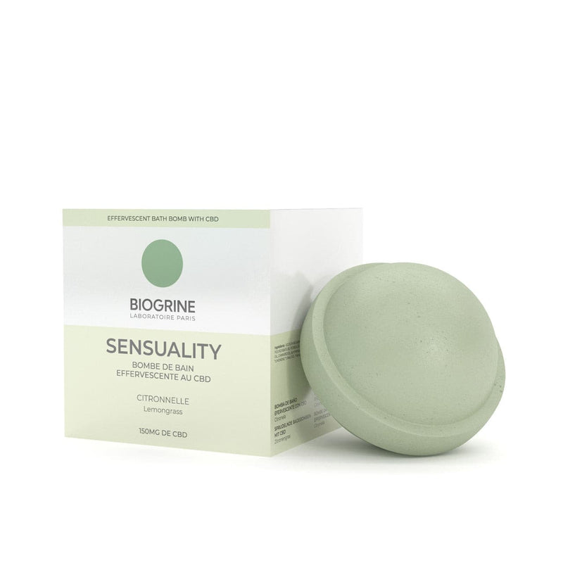 "SENSUALITY" - Bomba de baño CBD | hierba de limón | 150 mg de CBD